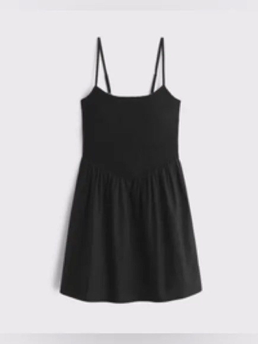A&F Smocked Dipped-Waist Mini Dress